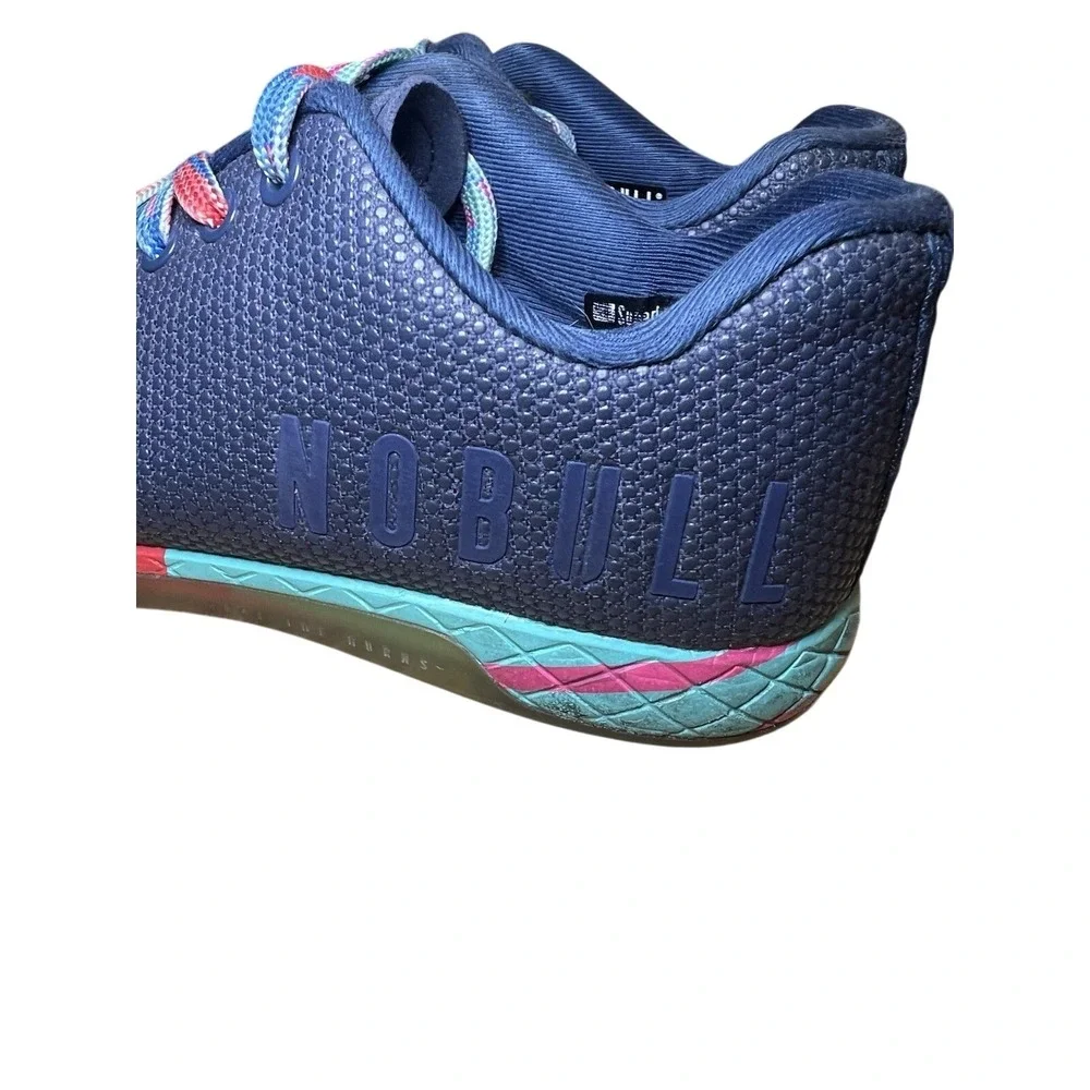 NOBULL Lightning Lightweight‎ Trainer Navy Multicolor Womens 7.5 Men's 6 Rainbow